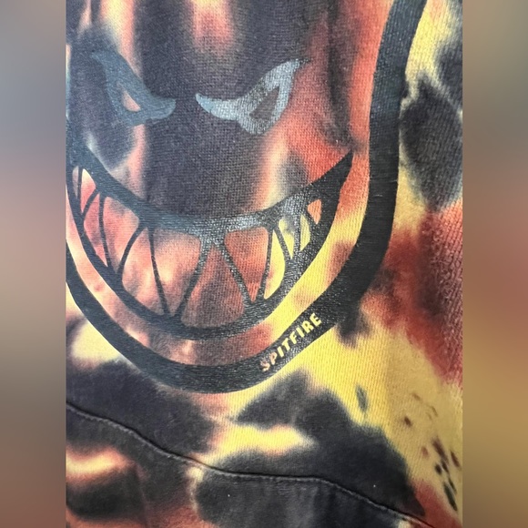 Spitfire Bighead Lava Red Tie Dye Hoodie size M - Picture 8 of 14